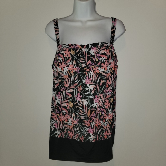 Floral Swimsuits For All Blouson tankini - Picture 1 of 3
